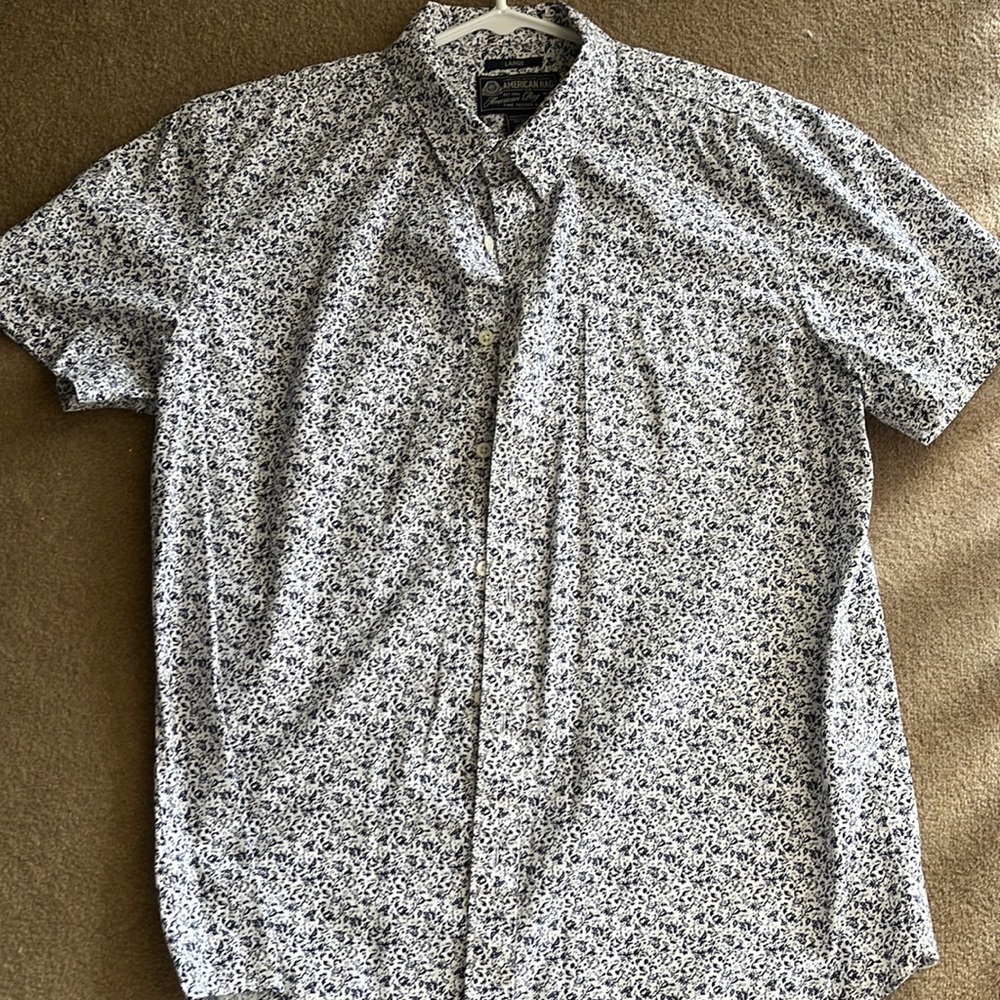 American Rag L Floral Button Down